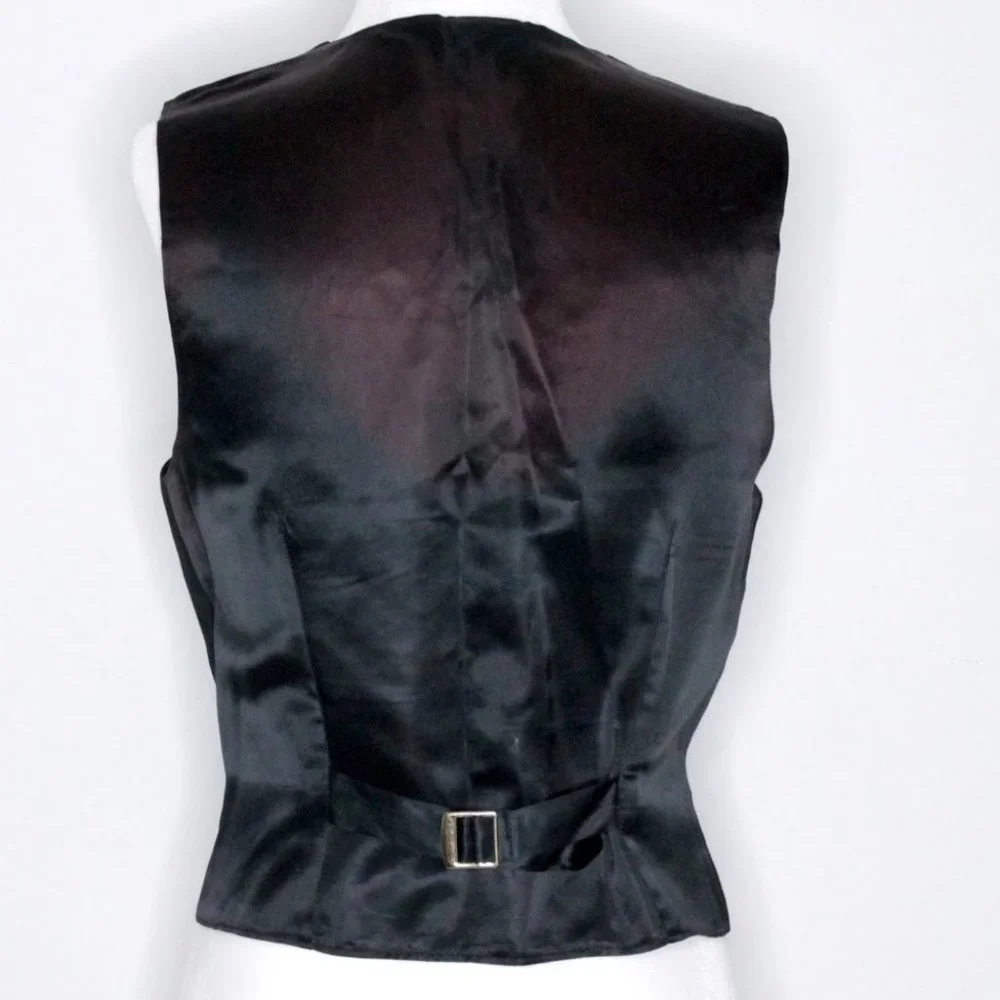 Your Sixth Sense by C&A Gold Black Embroidered Vest Unisex Size 38 - Picture 8 of 13